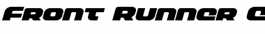 Download Front Runner Expanded Italic Expanded Italic Font Title Preview
