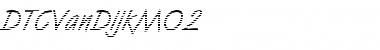 Download DTCVanDijkM02 Regular Font Title Preview