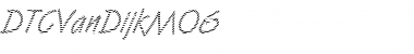 Download DTCVanDijkM06 Regular Font Title Preview