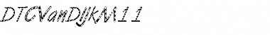 Download DTCVanDijkM11 Regular Font Title Preview
