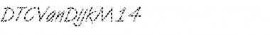 Download DTCVanDijkM14 Regular Font Title Preview