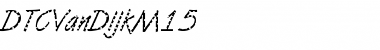 Download DTCVanDijkM15 Regular Font Title Preview