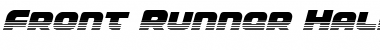 Download Front Runner Halftone Italic Italic Font Title Preview
