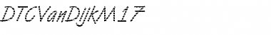 Download DTCVanDijkM17 Regular Font Title Preview