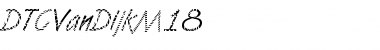 Download DTCVanDijkM18 Regular Font Title Preview