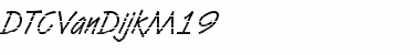 Download DTCVanDijkM19 Regular Font Title Preview