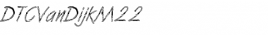 Download DTCVanDijkM22 Regular Font Title Preview