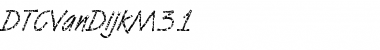 Download DTCVanDijkM31 Regular Font Title Preview