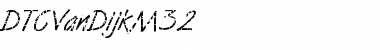 Download DTCVanDijkM32 Regular Font Title Preview
