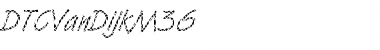 Download DTCVanDijkM36 Regular Font Title Preview