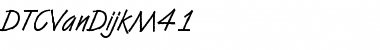 Download DTCVanDijkM41 Regular Font Title Preview
