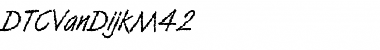 Download DTCVanDijkM42 Regular Font Title Preview