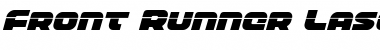 Download Front Runner Laser Italic Italic Font Title Preview