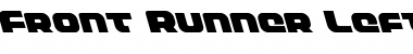 Download Front Runner Leftalic Italic Font Title Preview
