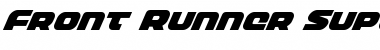 Download Front Runner Super-Italic Italic Font Title Preview