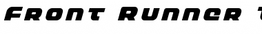 Download Front Runner Title Italic Italic Font Title Preview