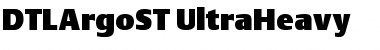 Download DTLArgoST Heavy Font Title Preview