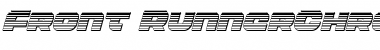 Download Front Runner Chrome Italic Italic Font Title Preview