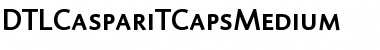 Download DTLCaspariTCapsMedium Regular Font Title Preview