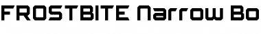 Download FROSTBITE Narrow Bold Font Title Preview