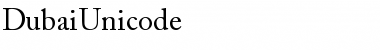 Download Dubai Unicode Regular Font Title Preview