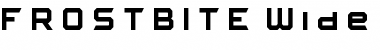 Download FROSTBITE Wide Bold Font Title Preview