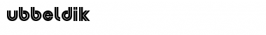 Download Dubbeldik MN Regular Font Title Preview