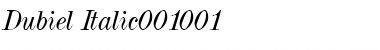 Download Dubiel Italic Font Title Preview