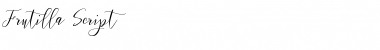 Download Frutilla Script Regular Font Title Preview