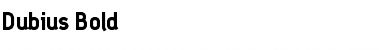 Download Dubius Bold Font Title Preview