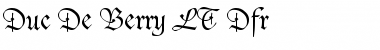 Download DucDeBerry LT Dfr Regular Font Title Preview