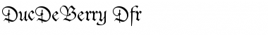 Download DucDeBerry Dfr Font Title Preview