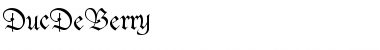 Download DucDeBerry  Font Title Preview