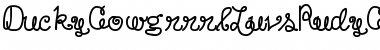 Download Ducky Cowgrrrl luvs Rudy Cowboy Regular Font Title Preview
