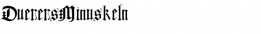 Download DuerersMinuskeln Regular Font Title Preview
