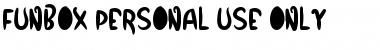 Download Funbox - Personal Use Only Regular Font Title Preview