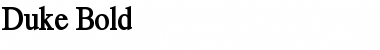 Download Duke Bold Font Title Preview