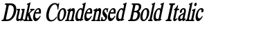 Download Duke Condensed Bold Italic Font Title Preview