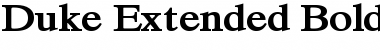 Download Duke Extended Bold Font Title Preview