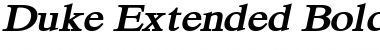 Download Duke Extended BoldItalic Font Title Preview