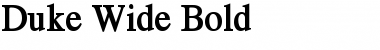 Download Duke Wide Bold Font Title Preview