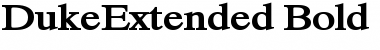 Download DukeExtended Bold Font Title Preview