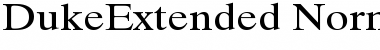 Download DukeExtended Normal Font Title Preview