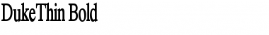 Download DukeThin Bold Font Title Preview