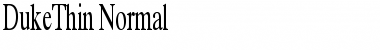 Download DukeThin Normal Font Title Preview