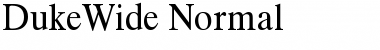 Download DukeWide Normal Font Title Preview