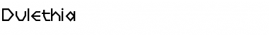 Download Dulethia Regular Font Title Preview