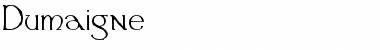Download Dumaigne Regular Font Title Preview