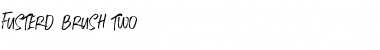 Download Fusterd Brush Two Regular Font Title Preview