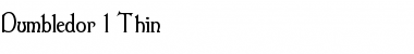 Download Dumbledor 1 Thin Regular Font Title Preview